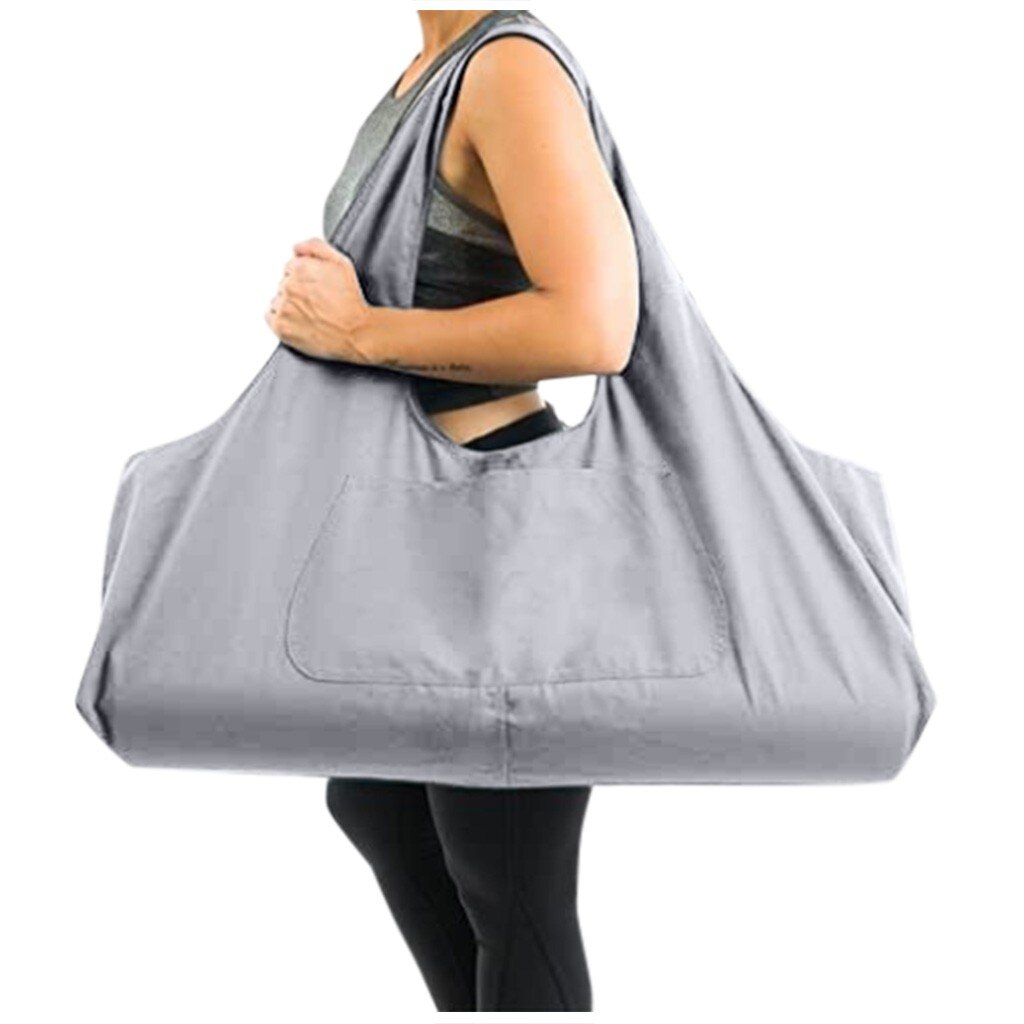 Reistas Canvas Ademend Oversized Yoga Tas Bagage Tas Out Fitness Fitness Reistas Verpakking Cubes: Gray 