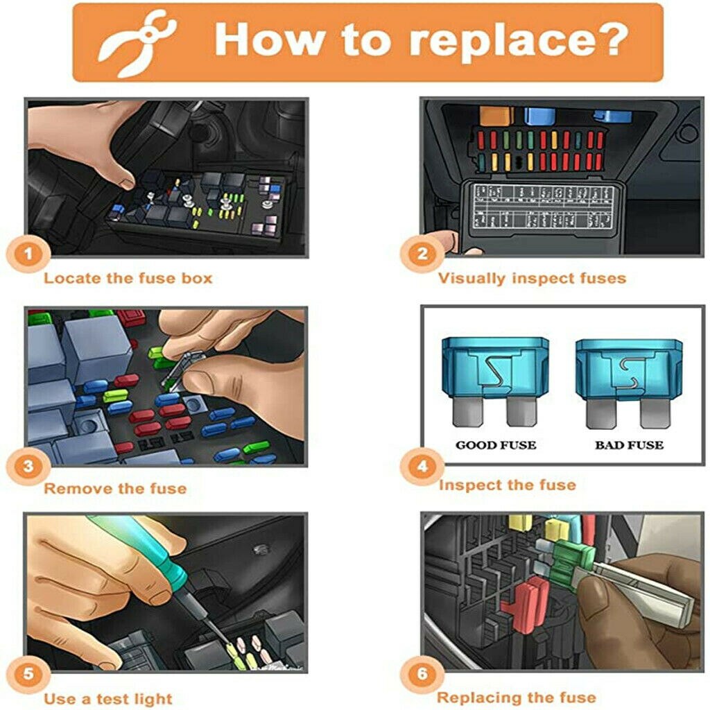 100pcs 5/7/10/15/20/25/30A Fuse Car Blade Fuse Assortment Assorted Kit Mini Small Size Blade Set Auto Truck Automotive Fuse
