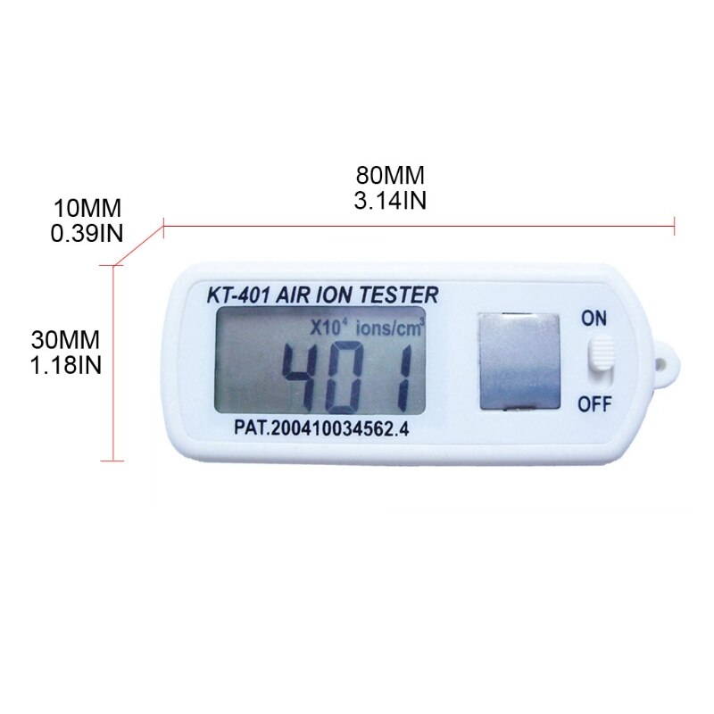 Household digital display electronic air detection negative oxygen ion tester air tester