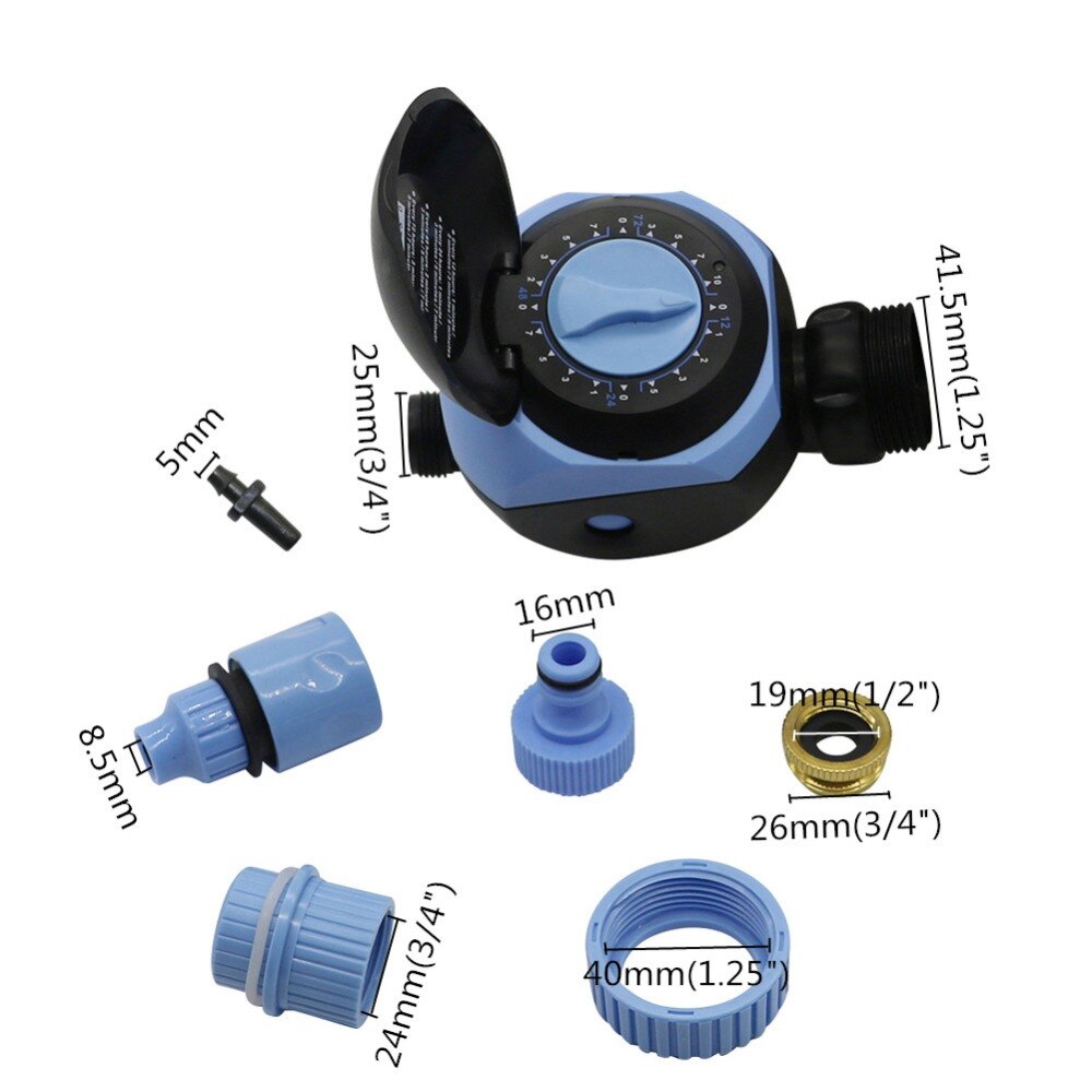 Elektronisk automatisk bevattningstimer vattentät hemträdgård bevattningstimer styrsystem 1 urtavla