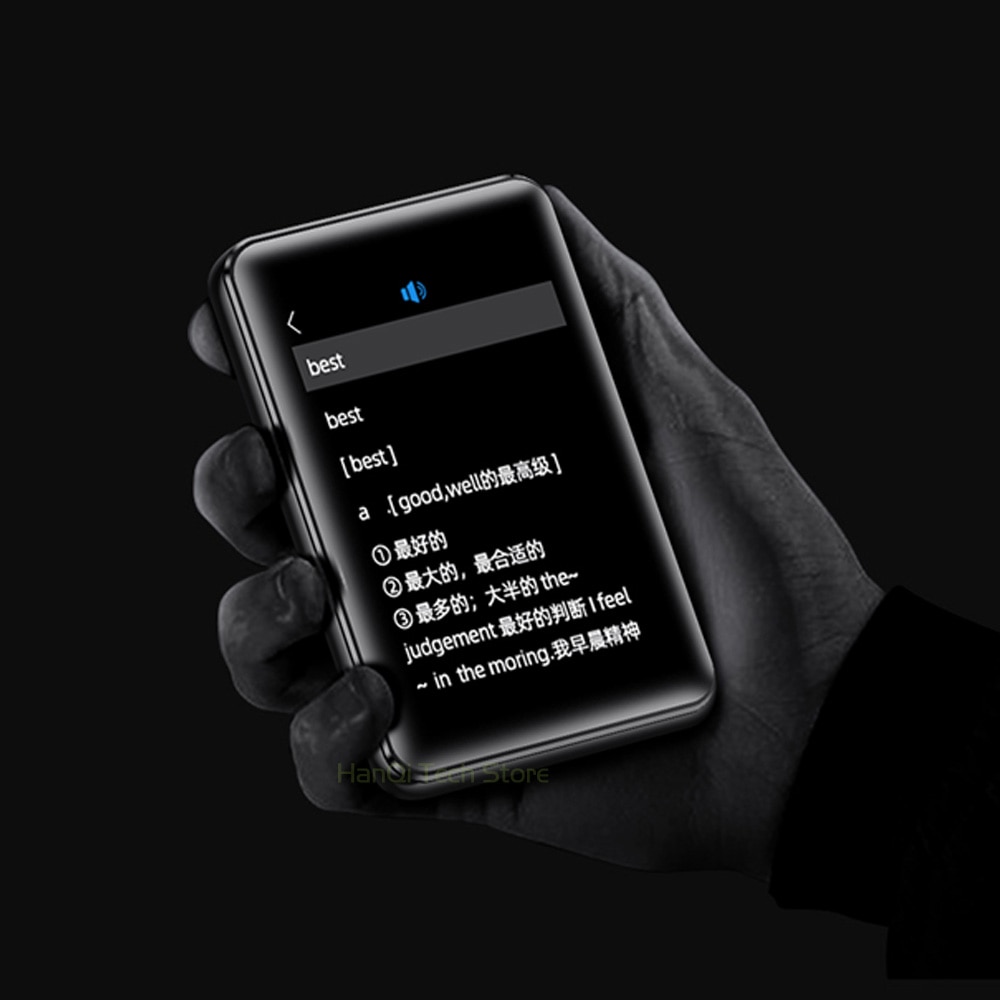 BENJIE X5 Full Touch Screen Bluetooth MP3 Player 8GB 16GB Music Player With FM Radio Video Player E-book Player MP3 With Speaker