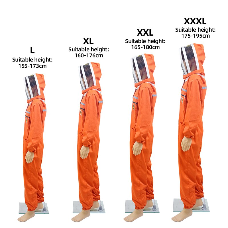 Bee Farm Ventilated Beekeeping Suit with Fencing Veil Anti Bee Protective Suit Beekeeper Gear