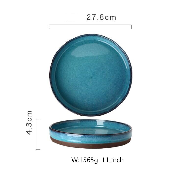 Porcelain Dinner Plate Set Kitchen Plate Ceramic Tableware Food Dishes Rice Salad Noodles Bowl Soup Kitchen Cook Tool: J