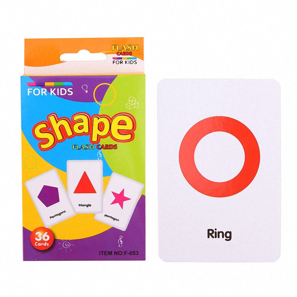 36 blätter Flashcard-basiert Für freundlicher Englisch Spielkarte Lernen Spielzeug Tiere/bilden/Farbe/Erzählen Zeit/Anfang worte: C2 Form