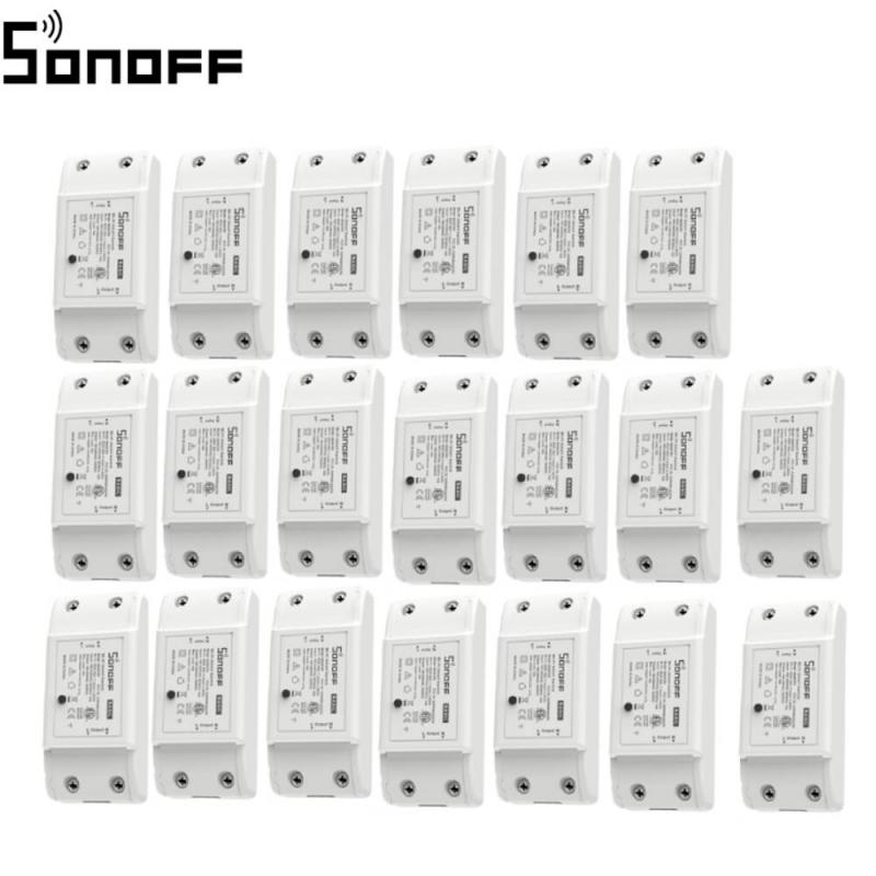 SONOFF Basic R2 10A WiFi DIY Smart Switch Remote Controller Smart Home Light ON/OFF Module Work With EWeLink Alexa Google Home