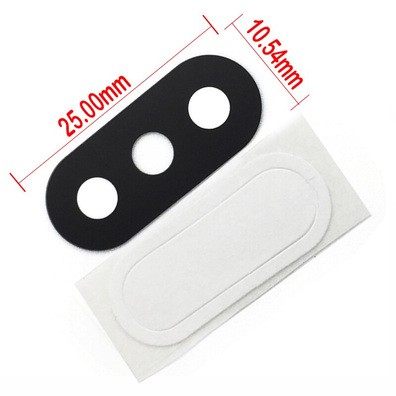 2 uds, lente de cristal de cámara trasera Mi A3 con cinta adhesiva para Xiaomi Redmi 6 Pro / Mi A2 lite A1, piezas de repuesto