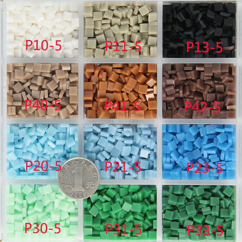800 pcs/paquet 5mm acrylique mosaïque bricolage loisirs artisanat matériel. Accessoires de bricolage, minuscule Mini mosaïque en résine pour loisirs