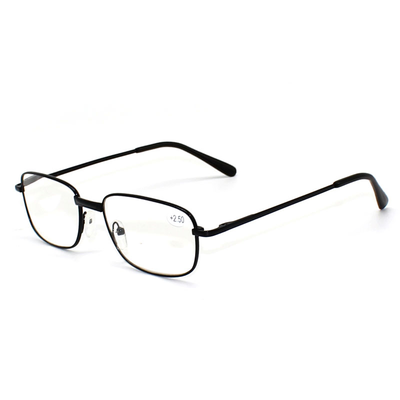 Men's Reading Glasses for Farsightedness Men Sight Spectacles Transparent Spring Hinge +1.00 +1.50 +2.00 +2.50 +3.00 +3.50 +4.00: black / +350