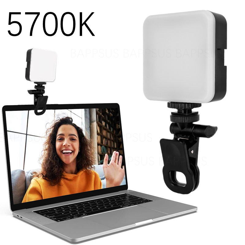 Mini LED Selfie Light Lamp met Clip Ring voor IPad Mobiele Telefoon Laptop Flash Invullichten Video Foto Ringlicht Fotografielamp