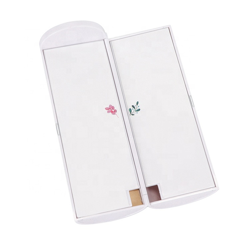 Kawaii Pencil Case Double Layer Pen Box With Mirror Calculator Whiteboard Pen Wiper For School Supplies Cosmetic case etui