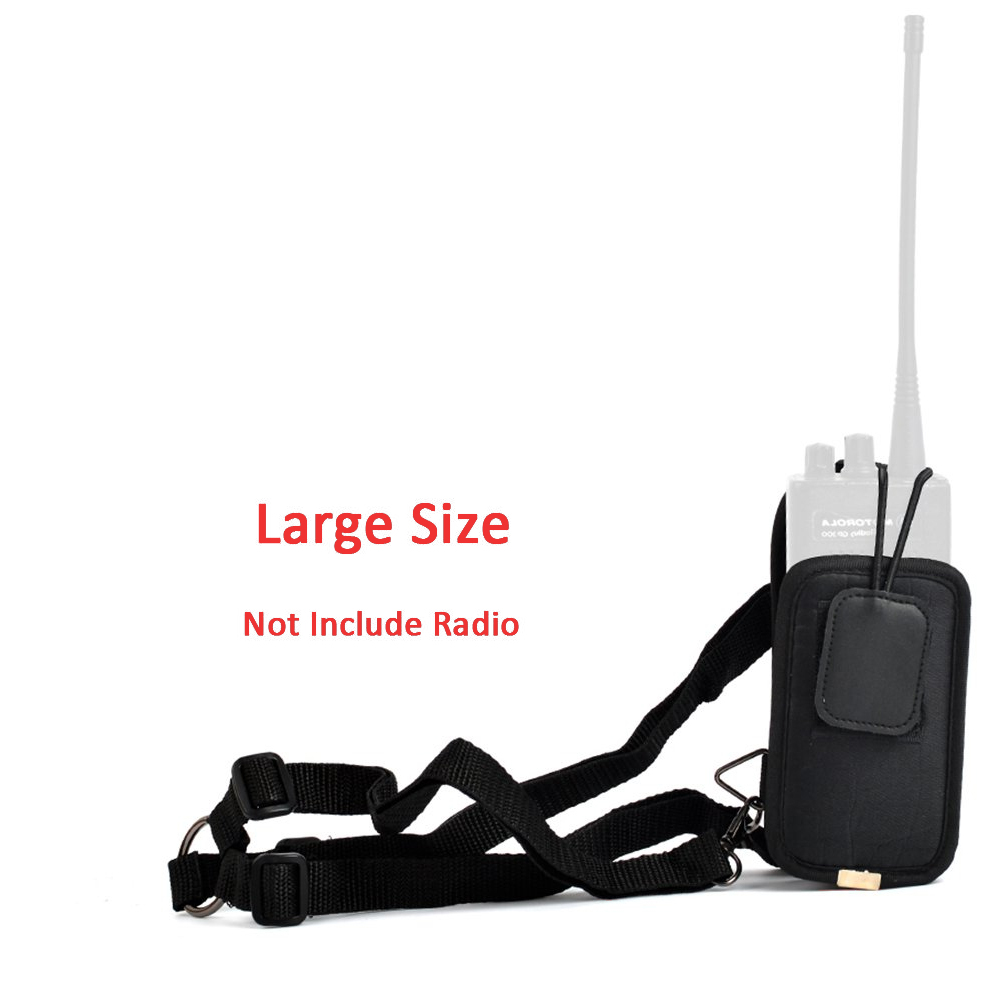 Verstelbare 2-- weg radio beschermhoes, multifunctionele tas, holster voor kenwood, puxing, icom, wouxun, yaesu walkie talkie