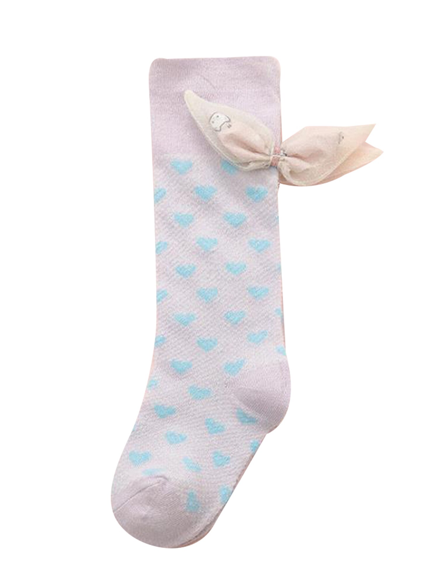 1-4Y calze per neonate 2020 moda estiva carino cotone morbido Mesh Leggings traspiranti cuore scaldamuscoli al ginocchio: D / 1-2Y