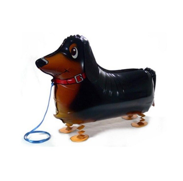 Ballon en aluminium en forme de chien, 1 pièce, jouet pour enfants, dessin animé, chat, carlin, chien, caniche, ballons à Air, décor de fête d&#39;anniversaire: 02