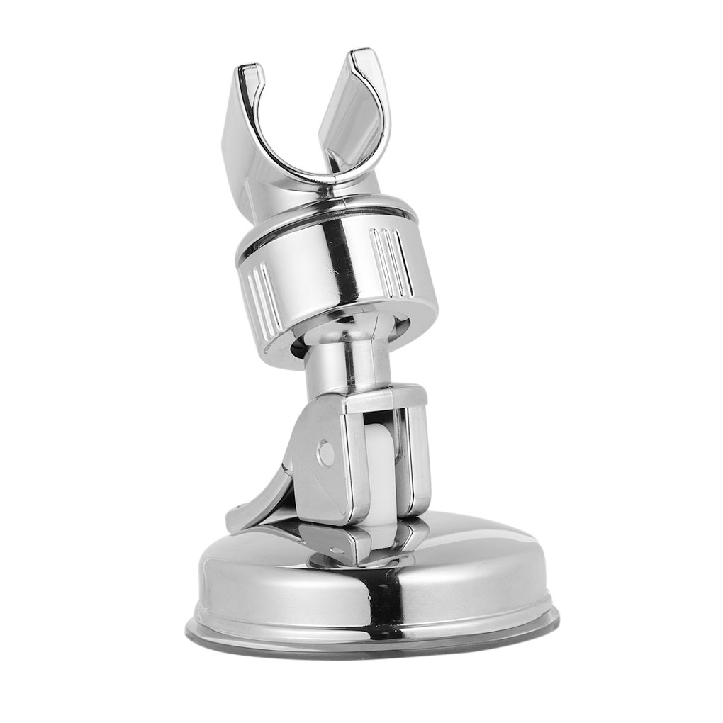 Douchekop Houder Zuignap Verstelbare Douche Houder Beugel Wandmontage 360 ° Gratis Rotatie Rack Punch-Gratis Bad accessoires: silver B