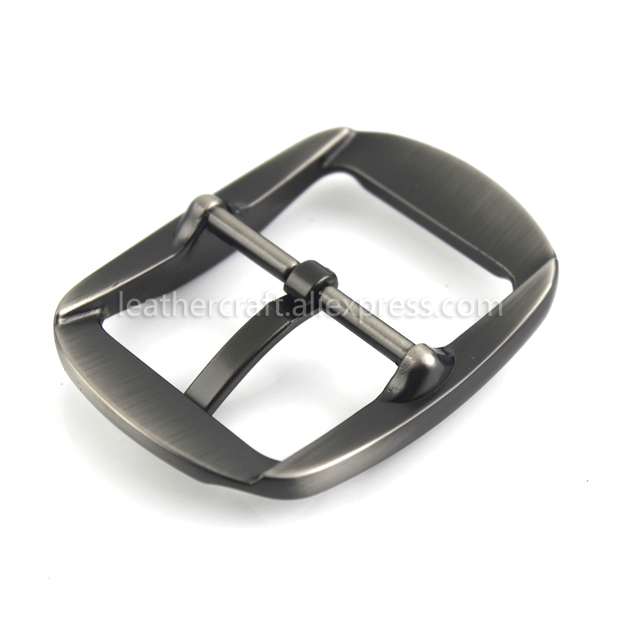 Boucle de ceinture en métal 1x40mm, tige centrale, à la , pour hommes, accessoires d'artisanat en cuir, de 37 à 39mm