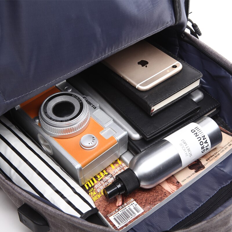 Zenbefe merke ryggsekk for menn ekstern mikro-usb med innsatte ladelinjer ryggsekker skolesekk for college student ryggsekk bag