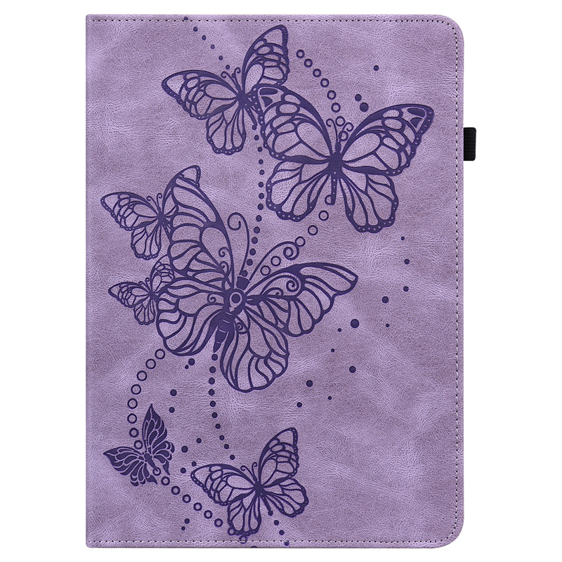 Funda con soporte para tableta Samsung Galaxy Tab S2 SM-T810/T815/T813, carcasa para Samsung Tab S2, carcasa con tapa de SM-T819 de 9,7 pulgadas + lápiz óptico: Purple