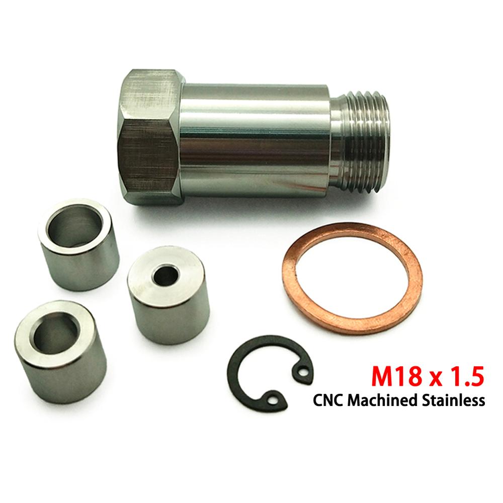 Car O2 Oxygen Sensor Adapter Restrictor Fitting +Adjustable Gas Flow Inserts