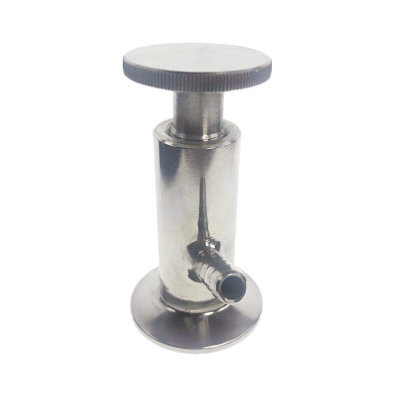 304 Stainless Steel Sanitary Sampling Valve 50.5mm 25.4mm Ferrule OD Fit 1/2" 1.5" Tri Clamp