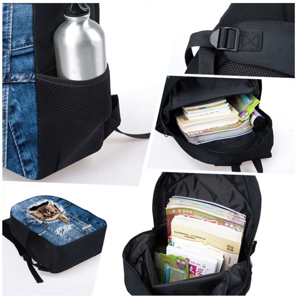Forudesigns 3 Stks/set Wilde Paarden Schooltas Voor Jongens Orthopedische Rugzakken Schooltas Basisschoolleerlingen Mochila Escolar