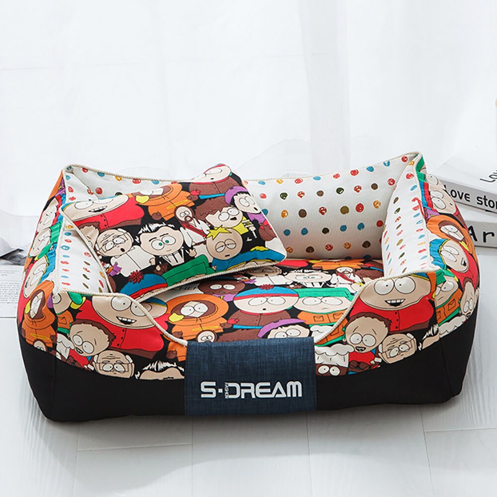 Cama de cachorro para animais de estimação, cama redonda pequena e grande para cachorros e gatos de estimação lavável, itens para animais de estimação