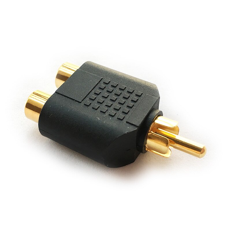 RCA Y Splitter Adapter 2 Female naar 1 Man Voor Audio Video AV TV Kabel Convert