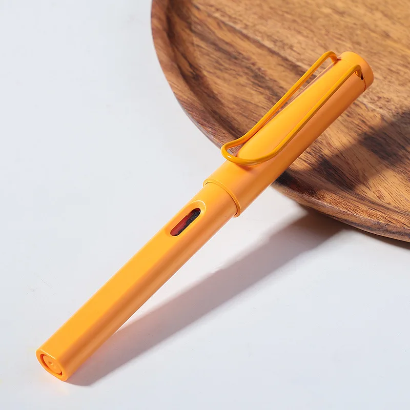 Smooth Writing Rollerball Pen with 0.5mm Black Refill, Popular Pens Clip, School Stationery, Various Color Choices: WHITE