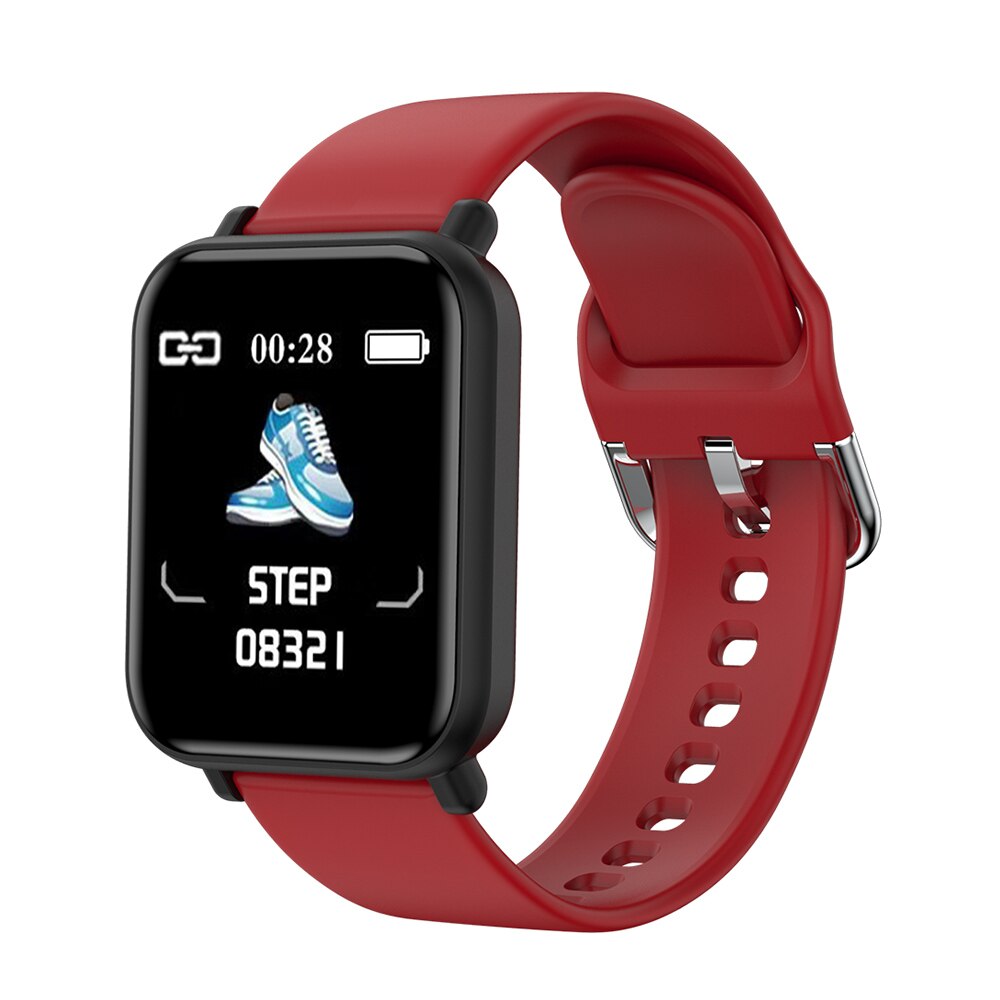 Smart Horloge R16 Smart Horloge Waterdicht Smartwatch Bloeddruk Fitness Tracker Ios Android Fitnessapparatuur: Red