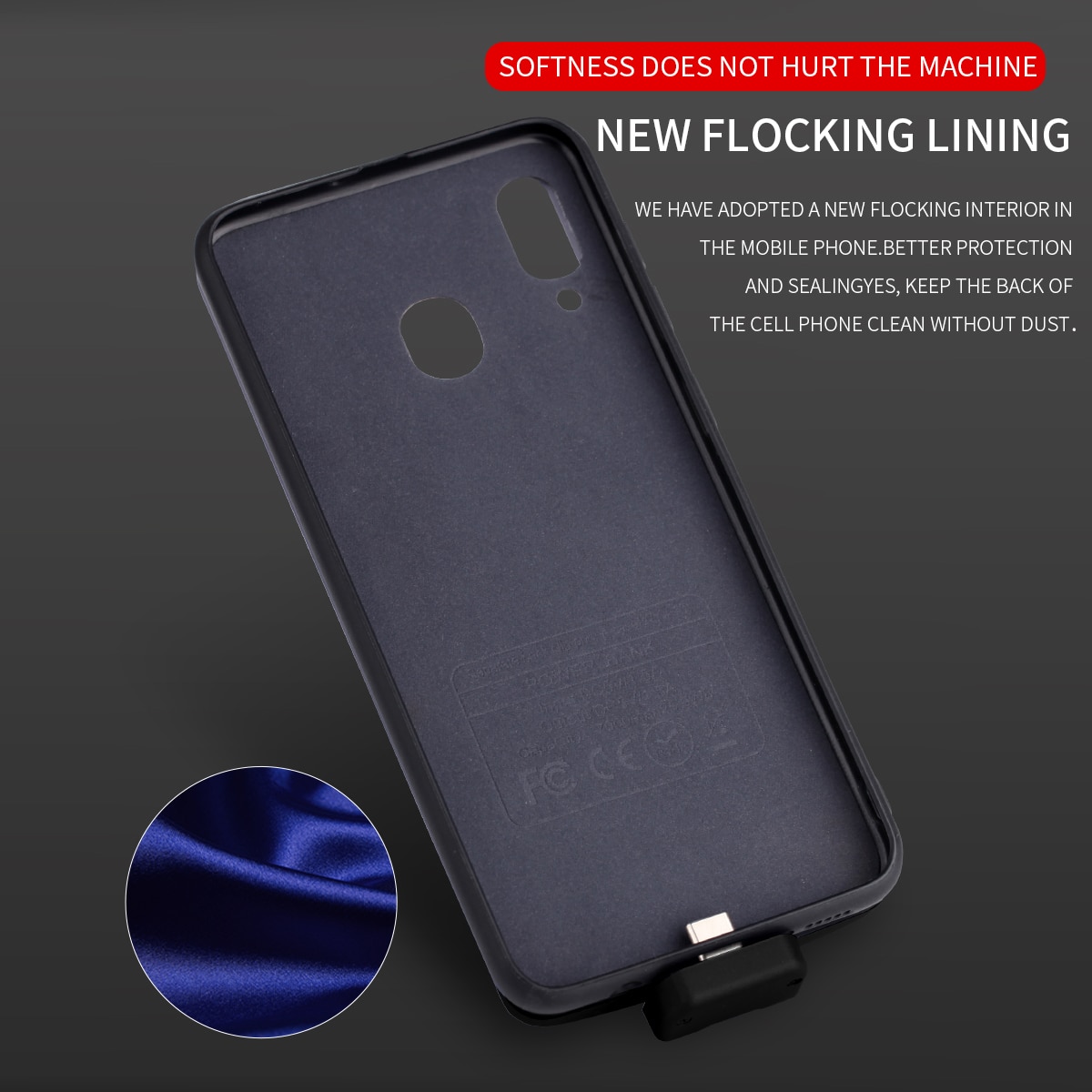 Leioua 7000 mAh Estendido Caso Bateria Capa Para Samsung A20 A30 Bateria Recarregável Externa de Carregamento Do Telefone de Proteção