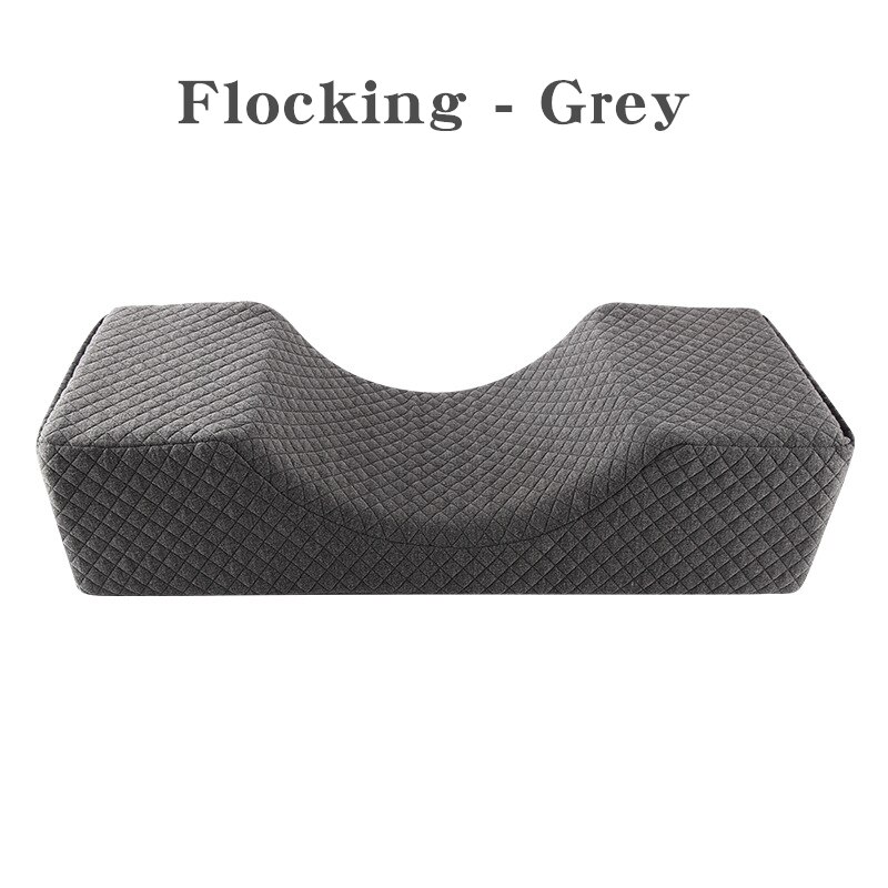 Almohadas de franela para extensión de pestañas, herramientas de maquillaje, para salón de belleza, reposacabezas, soporte para el cuello: Flocking Grey