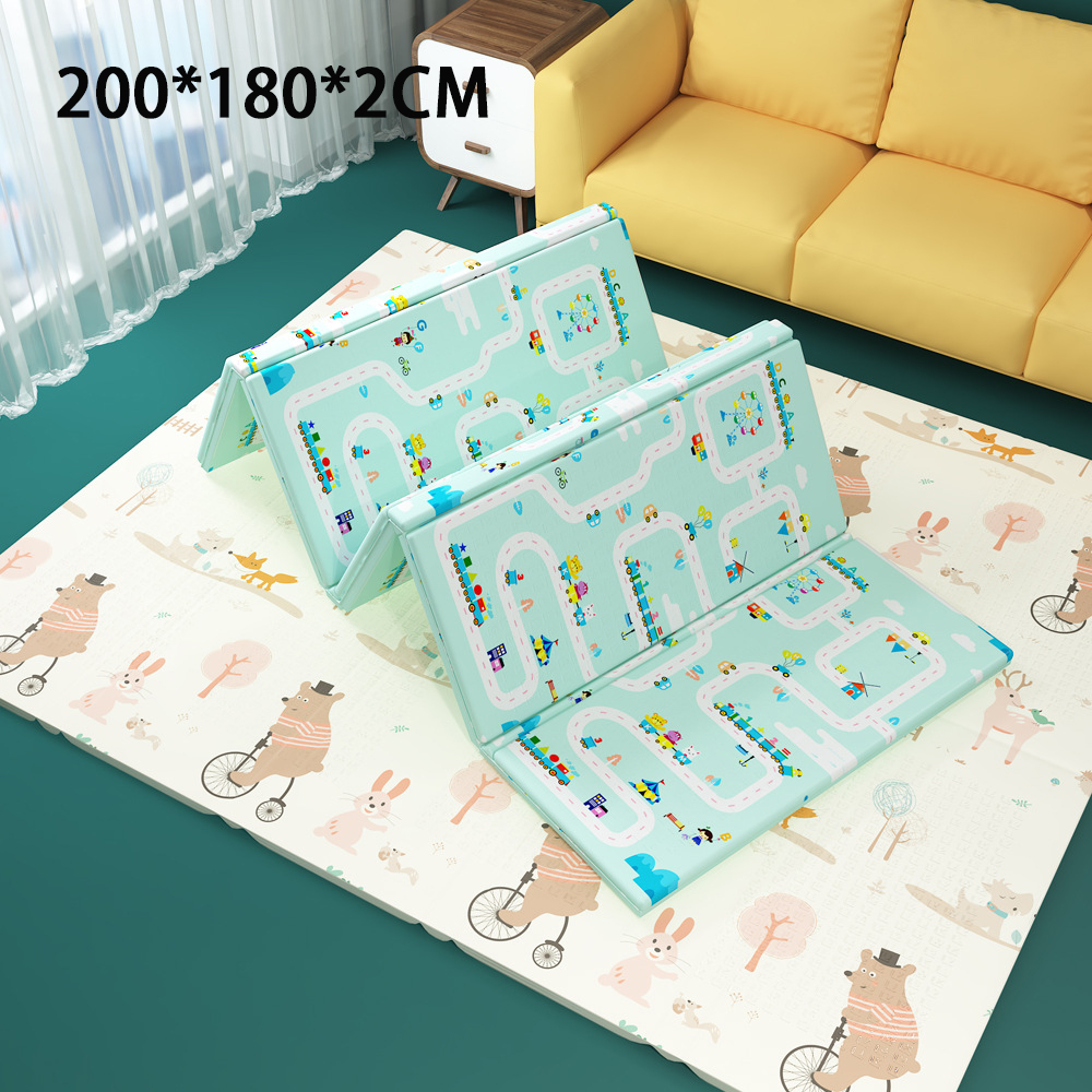 Baby Crawling Mat Folding Baby Crawling Mat Thickened 200*180*1CM 200*180*1.5CM 200*180*2CM Double-sided Foam Floor Mat