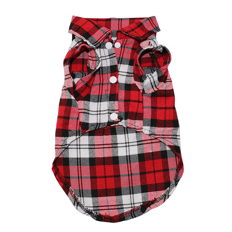 Rutete hundeklær sommer hundeskjorter for små mellomstore hunder kjæledyrklær yorkies chihuahua klær best 11 av 22 s 1