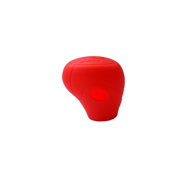 Car Shift Gear Lever Protective Shell Handbrake Silicone Cover Park Brake For Smart Fortwo W451 Styling Decoration Accessories: Red gear