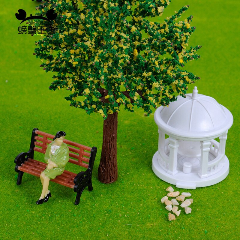 2pcs DIY Pavilion Model Gloriette 1:75 1:100 1:150 model train HO N scale railway modeling