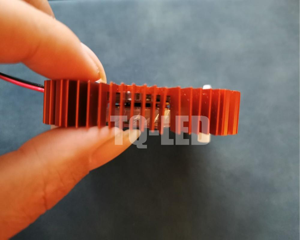 12v aluminium heatsink radiator med blæser til 5w 10w 20w høj effekt led hul afstand 5.5cm