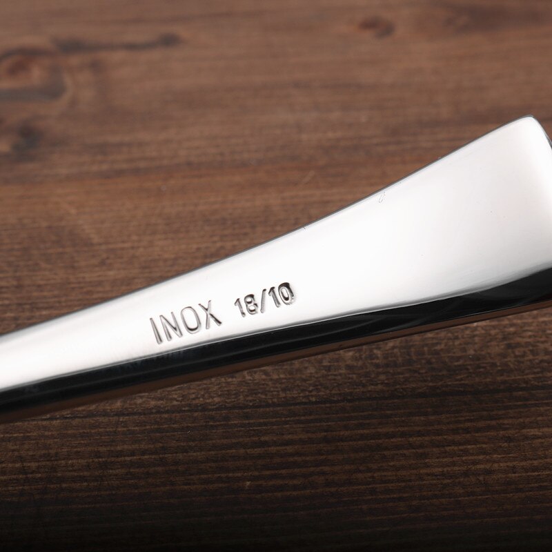 Cuchara torcida de acero inoxidable 304, Mini cuchara de concha de sopa, utensilios de cocina de metal con gachas pequeñas