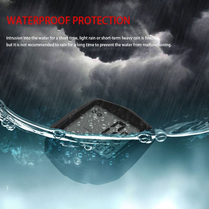 Waterdichte fietscomputer draadloos en bedraad mtb fiets kilometerteller stopwatch snelheidsmeter horloge led digitaal tarief duurzaam