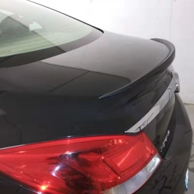 (Universal) Auto Spoiler Auto Rubber Achtervleugel Spoiler Carbon Fiber Rubber Achtervleugel Staart Trim Sticker