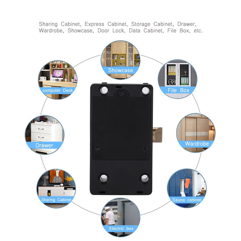 safety lock Smart Bluetooth Cabinet Drawer Lock Unmanned Container Lock with English Manual anti theft lock