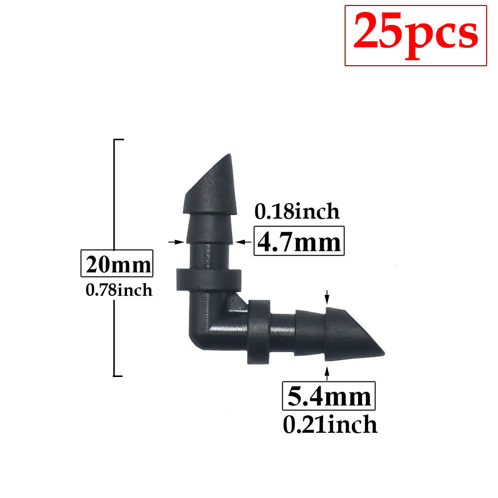 25 stücke 3/5 4/7 Schlauchtülle Anschluss 1/4'' & 1/8'' Schlauch Schlauch Wasser Splitter gemeinsam Abschläge Kreuz Eng stecker Tropf bewässerung System: Orange