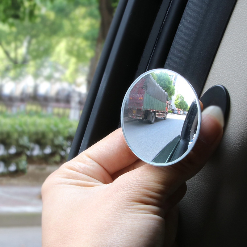 Espejos retrovisores para coche, accesorios de espejo retrovisor Interior, punto ciego giratorio de 360 grados, Calibre 5 cm, lateral de la puerta