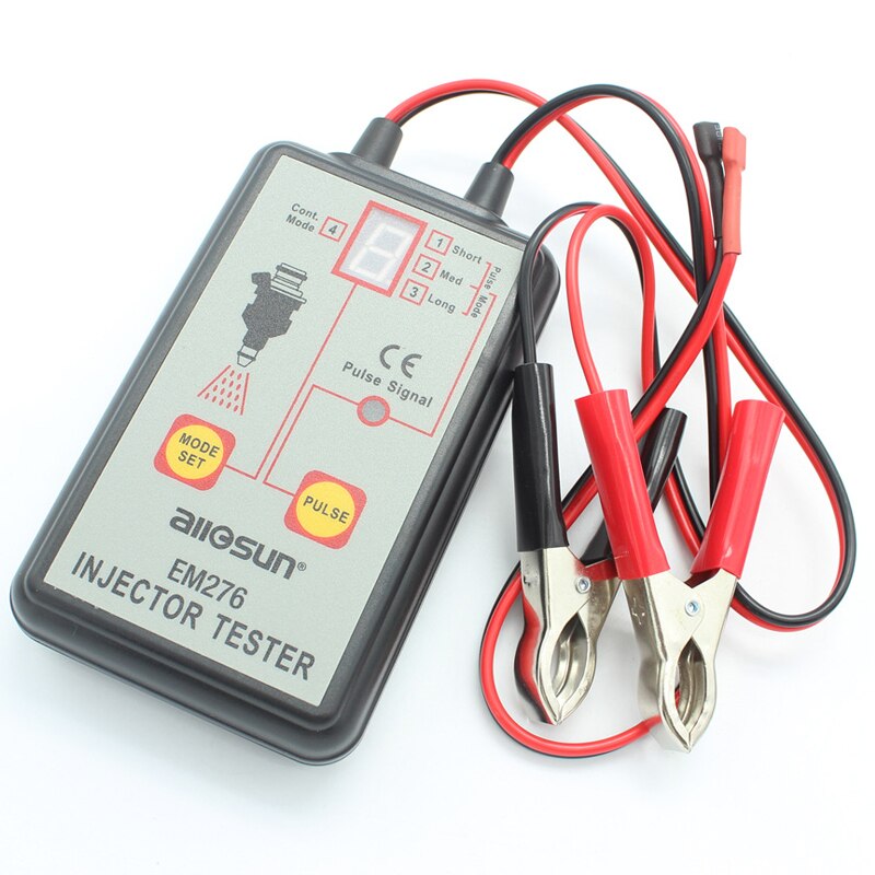 Probador de inyector de combustible EM276 para coche, Analizador de sistema de inyector de combustible, herramienta de escaneo con 4 modos Pluse