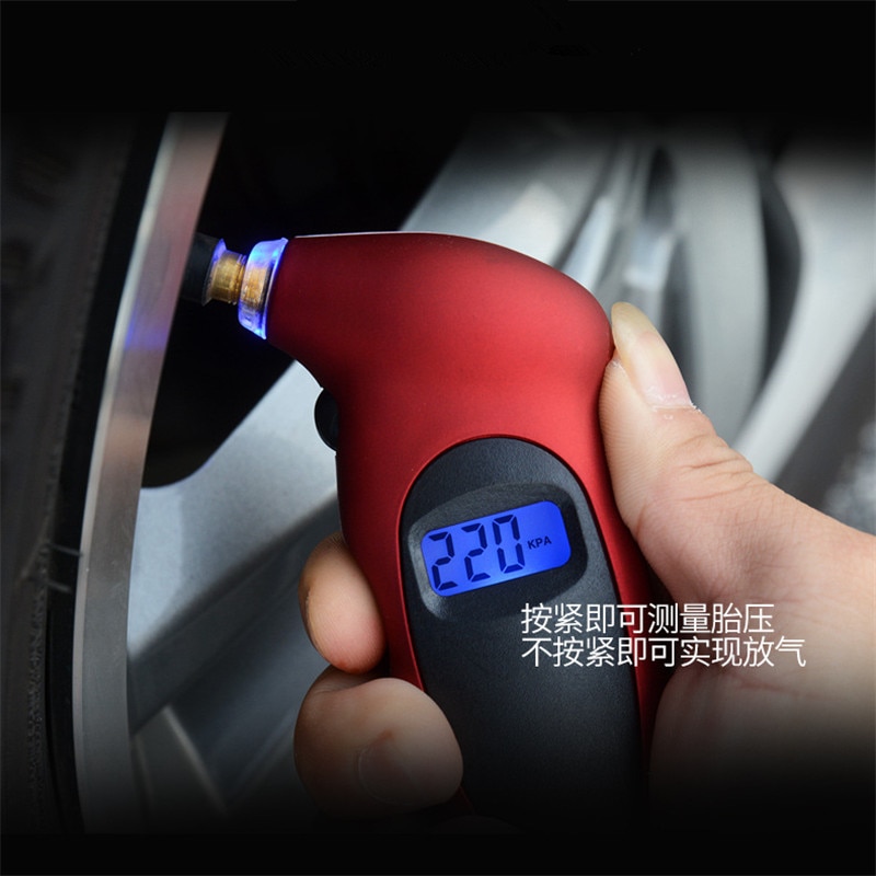 PSI Backlight High Precision Digital Tire Pressure Monitoring Pressure Gauge For Volvo S40 S60 S80 XC60 XC90 V40 V60 C30 XC70