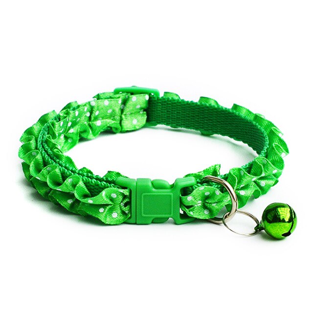 Kant Breakaway Halsband Bell Voor Kleine Honden En Katten Chihuahua Halsband Voor Katten Dieren Supplies Voor Honden Harness Leash MP0070: Green