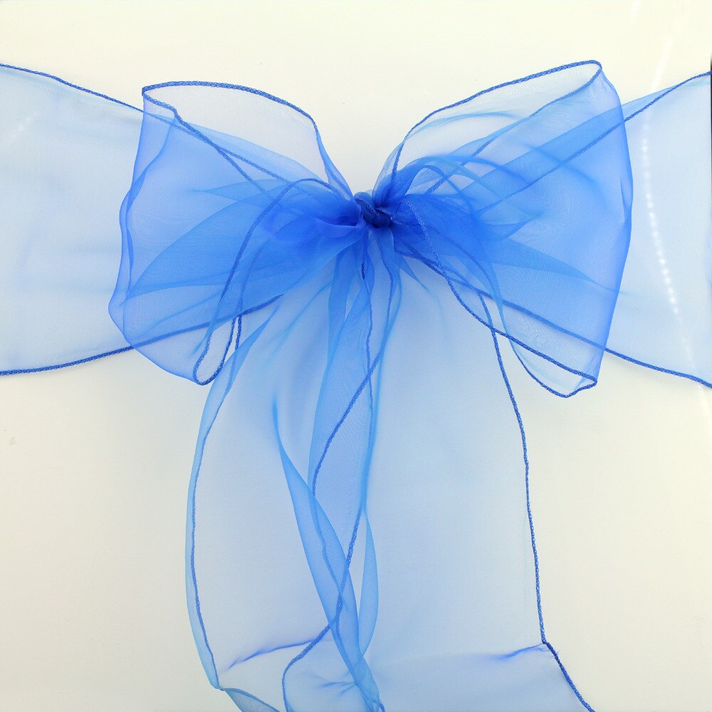 1 sztuk organzy krzesła ślubne węzeł pokrywa dekoracyjna kokarda wstążki na krzesła zespoły krzesło opaski na przyjęcie weselne hotel dekoracja konferencyjna