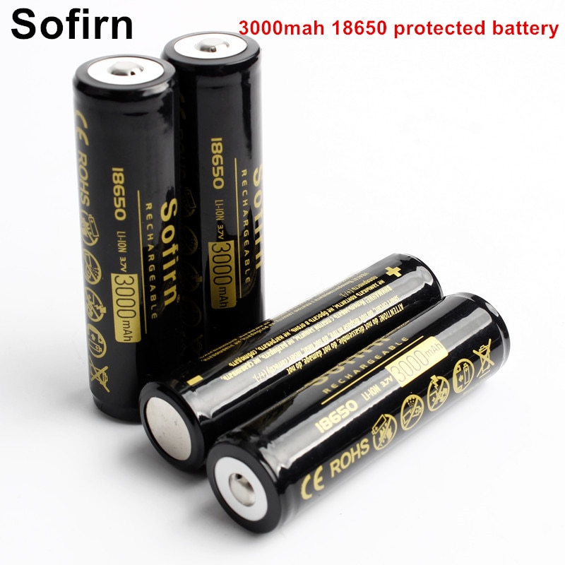 Sofirn Oplaadbare 18650 Batterij li-ion Batterij 3.7 v 3000 mah 18650 Mobiele Oplaadbare batterijen met Beschermde PCB Board