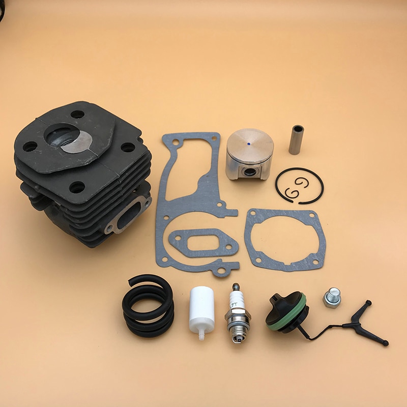 47mm cylinder kolv tändstift bränslefilter kit för husqvarna 359 357 xp 357xp bensin motorsåg motordelar 537 15 73-02