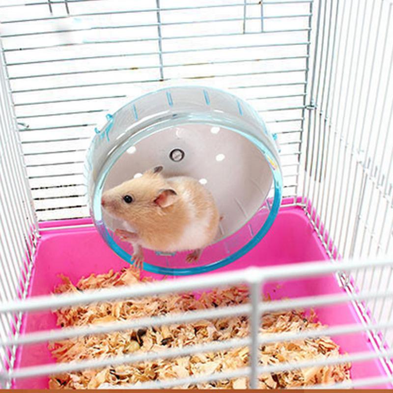 Rueda para hámster pequeño de conejillo de indias, rueda redonda deportiva para correr, accesorios para jaula de hámster, rueda de ejercicio Gerbil para Animal, juguete para mascotas