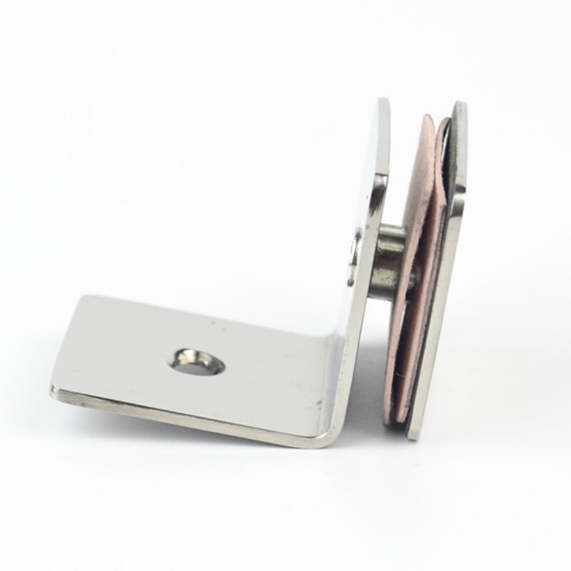Stainless steel 90-degree glass clamp, Glass partition plate holder,mirror polishing,fix glass on the wall bathroom chip