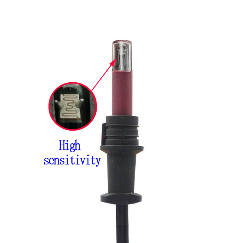 QRB1 Flame Detector Glass Bubble High Sensitive Flame Sensor Red Photosensitive Electric Eye for Diesel Burner Fire Detection: Burgundy